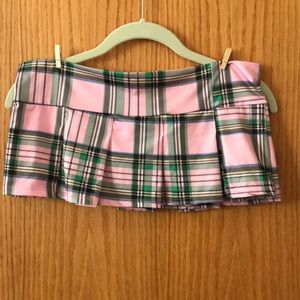 Plaid school girl skirt